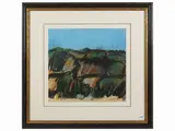 Ennio Morlotti, Rocce Anni Ottanta, pastel on cardboard partially applied to cardboard