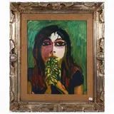 Giorgio Dario Paolucci, Female portrait 1966, oil on panel