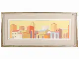 Anna Romano, City, tempera on paper