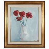 Flowerpot by Enzo Pregno, oil on canvas, offered May 2023