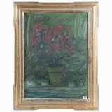 Flowerpot by Enzo Faraoni, pastel on paper, offered May 2023