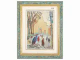 View of Piazza Santo Spirito by Rodolfo Marma, oil on cardboard, offered May 2023