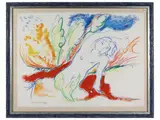 Mimmo Germana, Composition with figure 1988