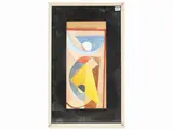Anna Romano, Composition, watercolor on paper