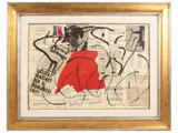 Arturo Carmassi, Untitled 1986, collage on cardboard