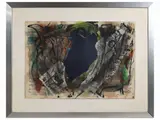 Arturo Carmassi, Untitled 1981, collage on cardboard