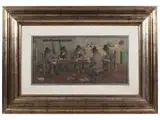 Ghigo Tommasi, Osteria maremmana Manciano, oil on panel