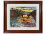 Sunset on the Arno by Guido Borgianni, oil on canvas, offered May 2023