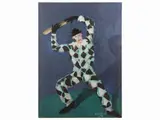 Guido Peyron, Harlequin, oil on canvas
