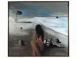 Sergio Vacchi, La spiaggia della venere nera 1969