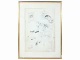 Ettore Scola, Brutti, sporchi e cattivi 1976, ink on paper