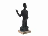 Libero Andreotti, Brandano, Thirties, bronze sculpture on wooden base