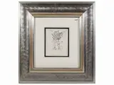 Orfeo Tamburi, Flowerpot, ink on paper