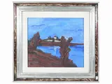Mihu Vulcanescu, Marina, oil on canvas