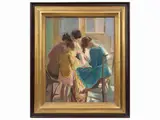 Gaetano Spinelli, Il corredo, oil on canvas board