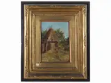 Leonetto Cappiello, Country view, oil on cardboard partially applied to another paper support