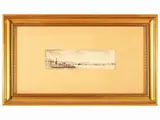 Pietro Annigoni, Marecchia 1981, ink on paper