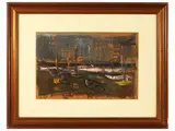 Mario Marcucci, Marina with boats 1952