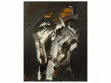 Gustavo Giulietti, Sixties composition, oil on canvas