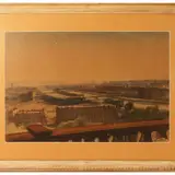 Abramo Scortecci, Paris Panarama of the Eiffel Tower - Landscape, two mixed techniques on paper