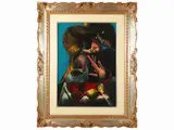 Alfio Rapisardi, Personages, oil on canvas