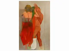 Lorenzo Tornabuoni, All'Italia 1968, oil on canvas