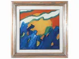 Alberto Moretti, Composition, oil on canvas