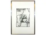Giò Pomodoro, Bandiera per Pablo, etching