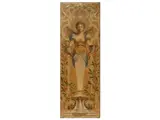 Francesco Vinea, Caryatids, pair of canvas oil panels