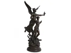 Allegory of the Fatherland by Claude Bonnefond, metal sculpture, offered Mar 2023