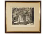 Barcelona S. Pablo del Campo - Glimpse of the street by Maria del Pilar von Bayern, two lithographs, offered Mar 2023