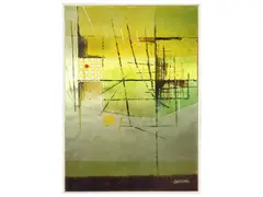 Compositions by Arsenio, three mixed techniques on silver cardboard, offered Mar 2023