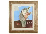 Gastone Breddo, Still life with flowers, oil on canvas