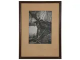 Francesco Chiappelli, Glimpse of the sea with boats, etching