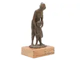 Quinto Martini, Mother and son, bronze figural group