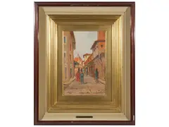 Ponte Vecchio by Renzo Martini, oil on panel, offered Feb 2023
