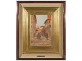 Renzo Martini, Ponte Vecchio, oil on panel
