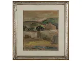 Mario Marcucci, Il muro, mixed media on paper mounted on chipboard panel