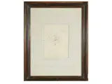 Lorenzo Viani, Male portrait, pencil on paper laid on canvas