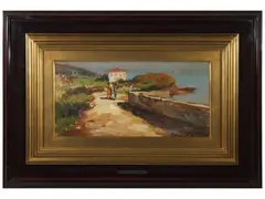 Tuscan Navy by Basso Ragni, oil on masonite, offered Feb 2023