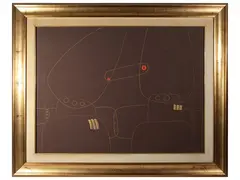 Giuliano Ghelli, Composition, oil on canvas