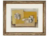Vieri Vagnetti, Yellow theme 1971, oil on canvas
