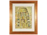 Baptistery by Silvio Loffredo, 1920, oil on panel, offered Feb 2023