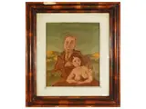 Leo Longanesi, Two characters 1940, oil on panel