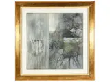 Giuseppe Banchieri, Quadro nel cortile 1966, oil on canvas