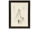 Antonio Possenti, Al circo, mixed media on paper laid down on panel