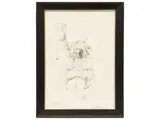 Antonio Possenti, La bambina di Charleville, mixed media on paper