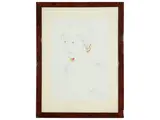 Female portrait by Luca Alinari, mixed media on paper, offered Feb 2023
