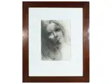 Rinaldo Burattin, Portraits of his wife Maria Teresa, collection of five mixed media sketches on paper and canvas