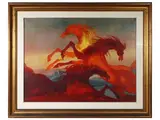 Rodolfo Zito, Horses, oil on canvas